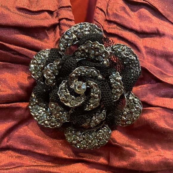 NWT BCBGMAXAZRIA Ruby Red Tristina Ruched Strapless Dress Sz 2 - Picture 6 of 12